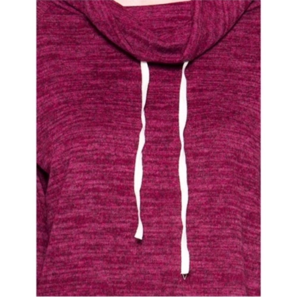 Burgundy Cowl Neck Sweater - Picture 5 of 5
